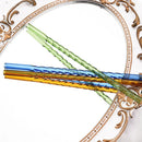 Axyaa Glass Straw: Colorful Eco-Friendly Reusable Cocktail, Smoothie Bar Accessories