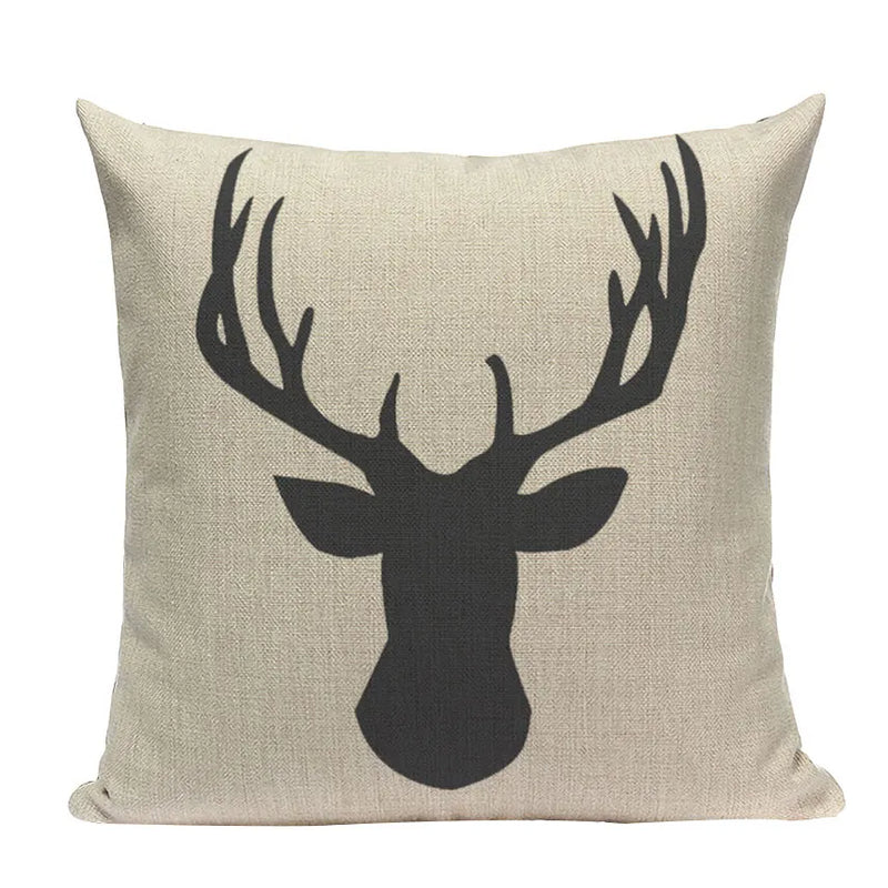 Axyaa Nordic Wildlife Cushion Covers 45x45cm Square Printed Pillow Case