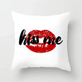 Axyaa Red Cartoon Cushion Cover 45x45cm - Modern Leisure Home Decor Pillow