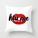 Axyaa Red Cartoon Cushion Cover 45x45cm - Modern Leisure Home Decor Pillow