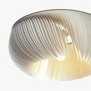 Axyaa LED Parchment Ceiling Pendant Light for Living Room, White Paper Hanging Lamp