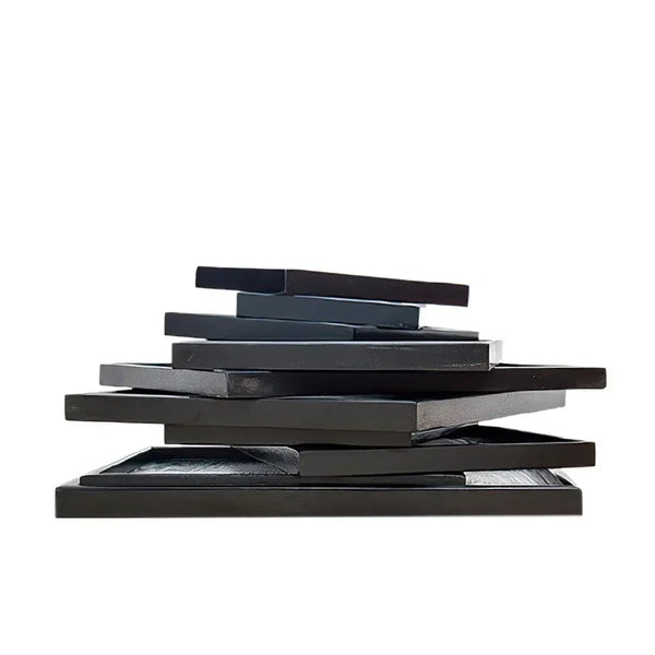 Axya Japanese Style Black Tray 30cm - Home Kitchen Tableware Plate & Storage