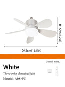 Axyaa E27 Screw Ceiling Fan Light Remote Control Dimmable 3 Color Lights