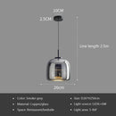 Axyaa Glass Pendant Light: Modern Luxury Nordic LED Hanging Lamp for Bedroom