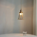 Axyaa Clear Glass LED Pendant Lights Fixture Wire Adjustable Modern Decor Nordic Hanging Lamp