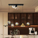 Axyaa Ceiling Fan with LED Light & Control, Modern Foldable Bedroom Lamp for Living Room