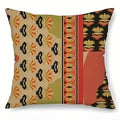 Colorful Geometric & Floral Patterned Pillow Cover by Axyaa for Sofa, Bedroom, Car
