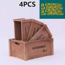 Axyaa Vintage Wooden Frame Storage Boxes Set of 4