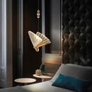 Axyaa Crystal Butterfly Pendant Lamp for Kitchen Bedroom LED Lighting
