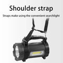 Axya Long Range LED Searchlight: Rechargeable Spotlight & Power Bank Torch