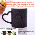 Axyaa Magic Photo Mug Customized with Your Image and Text - Ceramic Tea Cup