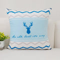 Axyaa Nordic Elk Ins Print Cushion Cover Sleep Sofa Pillow Case Office Home Decor