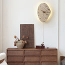 Axyaa LED Travertine Wall Sconce Lamp with Pull Chain Switch