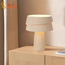 Axyaa Cream Wind Mushroom Table Lamp LED Retro Atmosphere Decorative Desk Light