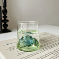 Axyaa Vintage Clear Glass Drink Cup Set - 250ml Capacity