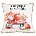 Pumpkin Lace Pumpkin Pillowcase Sofa Hold Halloween Cushion Cover Retro Home Decor