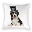 Cute Dog Cat Pillow Cover 45X45CM for Home Decor - Axyaa Brand