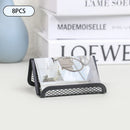 Axyaa Mesh Business Card Holder Stand Desktop Display Organizer 12 Pack Black