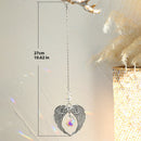 Axyaa Angel Wings Crystal Suncatcher Prism - Rainbow Maker Window Garden Car Decor