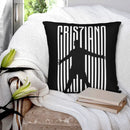 Cristiano Ronaldo Inspired Black White Pillowcase by Axyaa