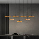 Axyaa Solid Wood Japanese Wabi-sabi Chandelier with LED for Tea Room, Restaurant, or Staircase