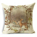 Axyaa Christmas Linen Pillow Cover 45X45CM - Festive Home Decor