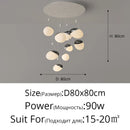 Axyaa Minimalist LED Restaurant Pendant Light for Modern Nordic Interior Lighting Fixtures