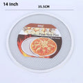 Axyaa Seamless Aluminum Pizza Baking Screen Tray - Round Non-Stick Mold