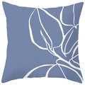Axyaa Abstract Geometric Pillowcase in Nordic Blue Purple - Peach Skin Fabric