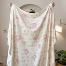 Axyaa Milk Fleece Printed Blanket - Double-Sided Multi-Functional Office Shawl