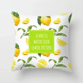 Lemon Pattern Summer Cushion Cover Throw Pillow for Sofa Decoration by Axyaa