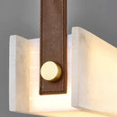 Axyaa Marble Pendant Chandelier for High-End Restaurant Bar Counter with Minimalist Design
