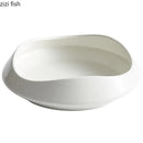 Axya Ceramic Dining Plate Set - Ideal for Pasta, Steak, Salad, and Soup