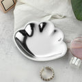 Axyaa Seashell Stainless Steel Tray Jewelry Organizer - Small Decorative Metal Plate