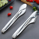 Axyaa Stainless Steel Food Tongs: Buffet BBQ Serving Clip for Home Kitchen