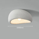 Axyaa Wabi Sabi Style Ceiling Lamp - Modern Nordic Minimalist Gray White LED Room Decor