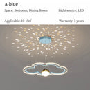 Axyaa Modern Starry Sky Clouds Kids Room Chandelier