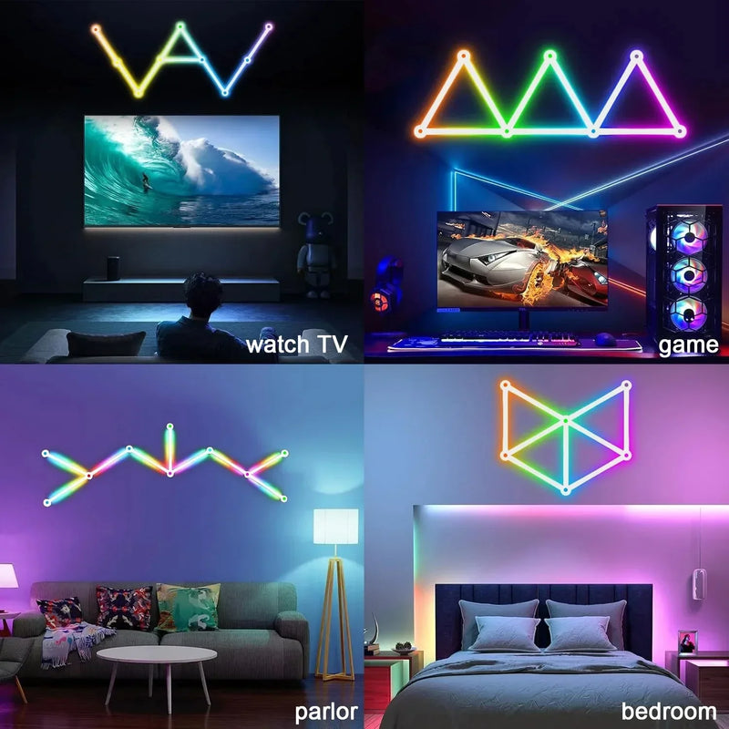 Axyaa Smart RGB LED Wall Light for Atmosphere, Music, Party, Bedroom, Game Room