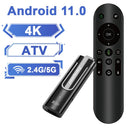 Axyaa ATV Android11 TV Stick Amlogic S905Y4 4K 3D BT5.0 Voice Assistant Dual Wifi