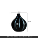 Axyaa Glass Vase: Black White Ink High End Big Belly Small Mouth Home Decor