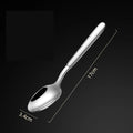 Axyaa Long Handle Stainless Steel Pointed Spoon for Home and Hotel Tableware