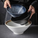 Axyaa Ramen Soup Salad Dessert Sashimi Bowl Set - Retro Japanese Ceramic Bowls