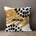 Axyaa Gold Heart Art Print Cushion Cover - Nordic Style Sofa Pillowcase