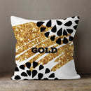 Axyaa Gold Heart Art Print Cushion Cover - Nordic Style Sofa Pillowcase