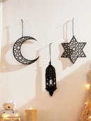 Wooden Ramadan Hanging Ornaments Set Eid Mubarak Lantern Decor Axyaa.