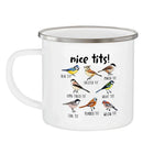 Axyaa Enamel Camping Mug 12oz-Birds Lover Gift-Aesthetic Home Tea Cup-Trendy Coffee Mug