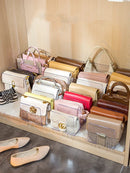 Axyaa Handbag Divider Shelf: Wardrobe Storage Rack for Bags - Cabinet Organizer Display Case