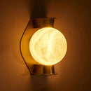 Axyaa Spanish Alabaster Marble Wall Lamp LED Indoor Decor for Bedroom Corridor & Hotel