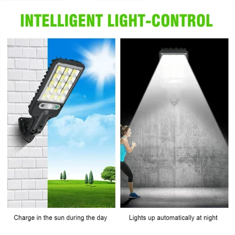 Axyaa Solar Security Light with 3 Modes for Garden Pathways