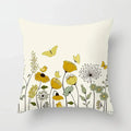 Axyaa Abstract Line Flower Print Pillowcase